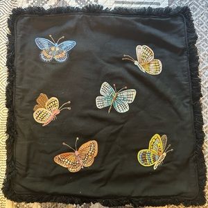 Rifle Paper Co 18”x18” Butterfly pillowcase and flower, caterpillar